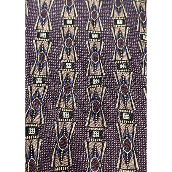Stafford Executive, Purple, 100% Imported Silk, Men’s Neck Tie, Made In Usa - Picture 9 of 9